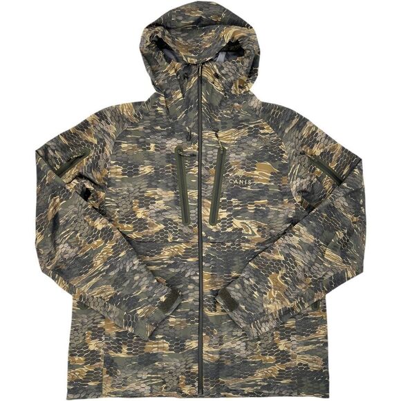 CANIS Men's Nunavut Waterproof Rain Jacket Alpha Camo XXL - Picture 2 of 16